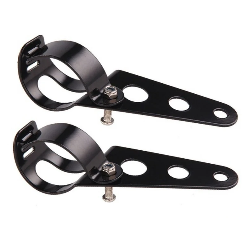 Pattes de fixation phare Ø35 - Ø52 mm noires