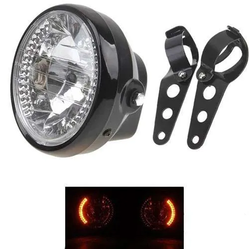 Phare LED moto Café racer avec clignotants (nouvelle version)
