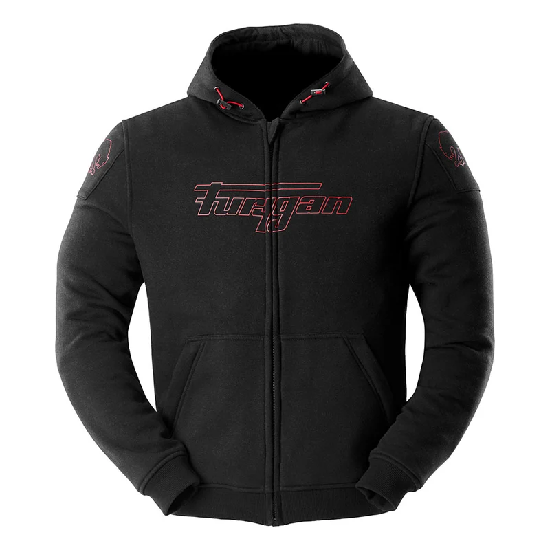 Blouson Moto Homme Furygan LIVIO X KEVLAR® Noir-Rouge — CE AA