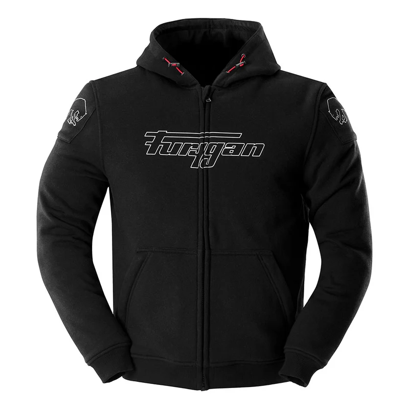 Blouson Moto Homme Furygan LIVIO X KEVLAR® Noir-Blanc — CE AA