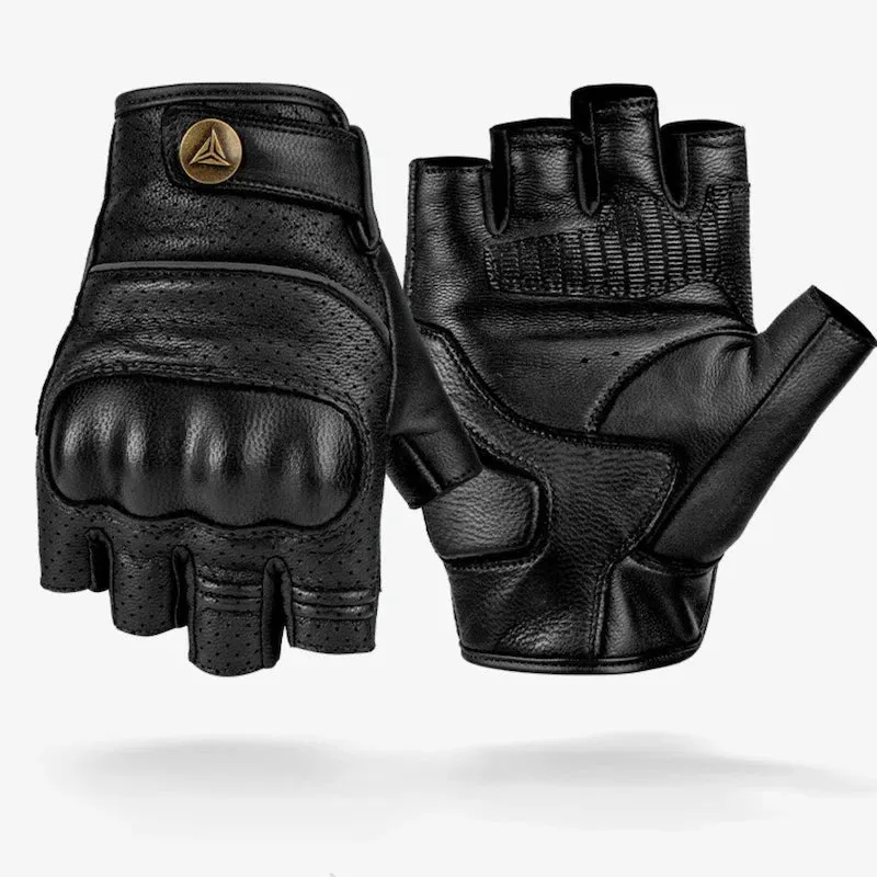 Mitaines Moto Cuir "Liberty Air" – Peau de Mouton & Coques Invisibles