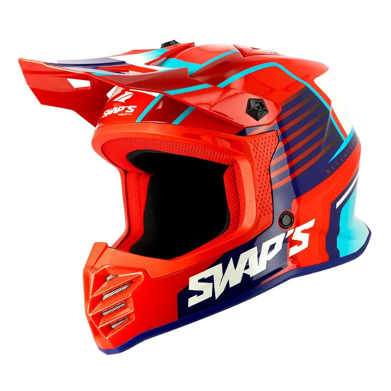 Casque Cross Enfant SWAP'S Rock'it RED Mission - Homologué ECE 22.06 | Édition Limitée