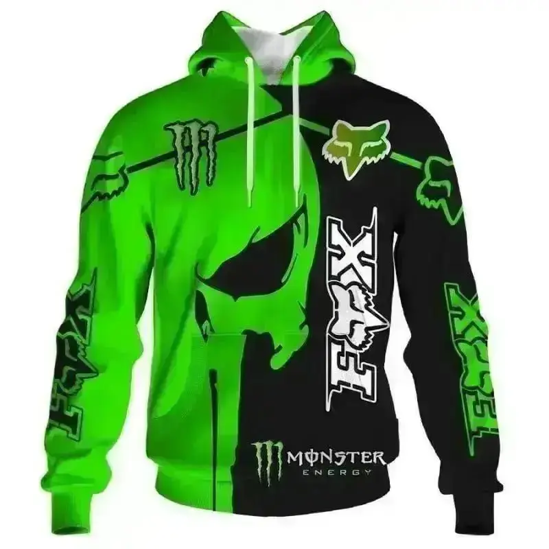 Pull à capuche Style FOX MONSTER | SOLDES