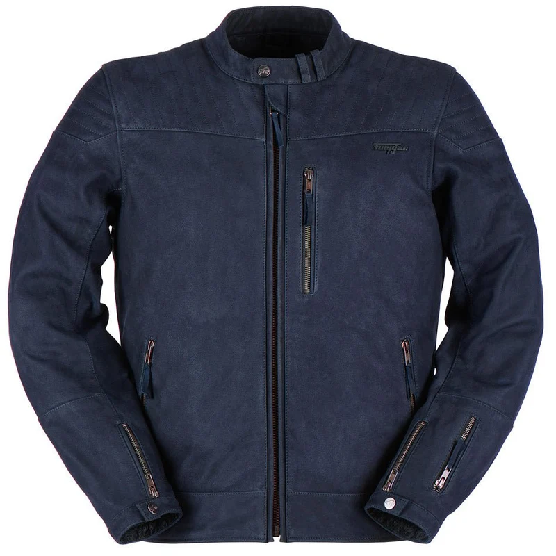 Blouson Moto Heritage Furygan CLINT EVO — CE AA Style Vintage Bleu
