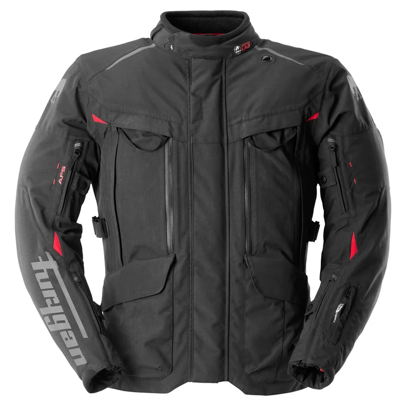 Blouson Moto Homme Furygan CHALLENGER 3C PRIMALOFT® Noir-Rouge — CE AA