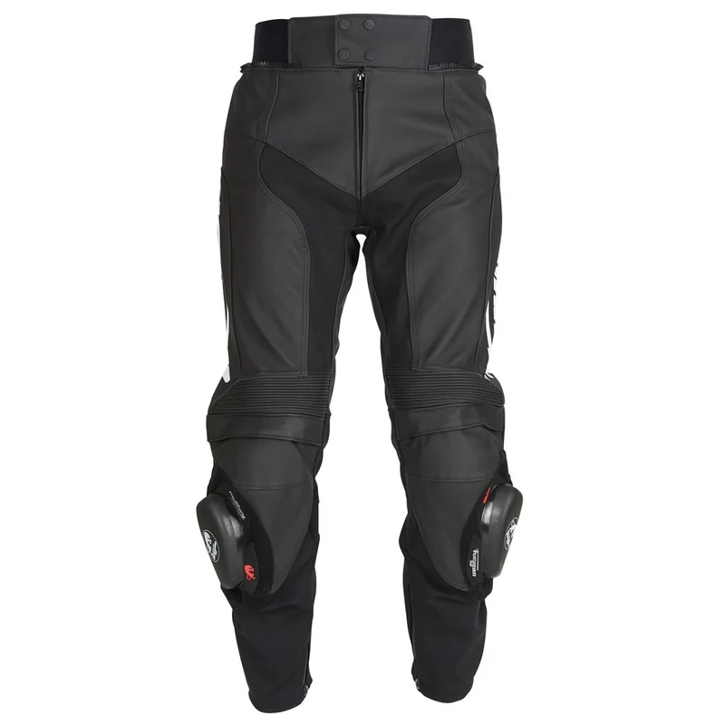 Pantalon Moto Cuir Homme Furygan BUD EVO 3 Noir-Blanc