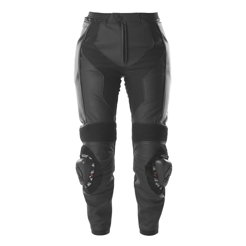 Pantalon Moto Cuir Femme Furygan BUD LADY EVO Noir-Noir — CE AAA