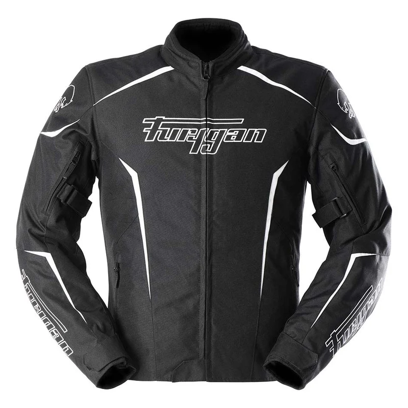 Blouson Moto Homme Furygan YORI Noir-Blanc-Blanc — CE AA