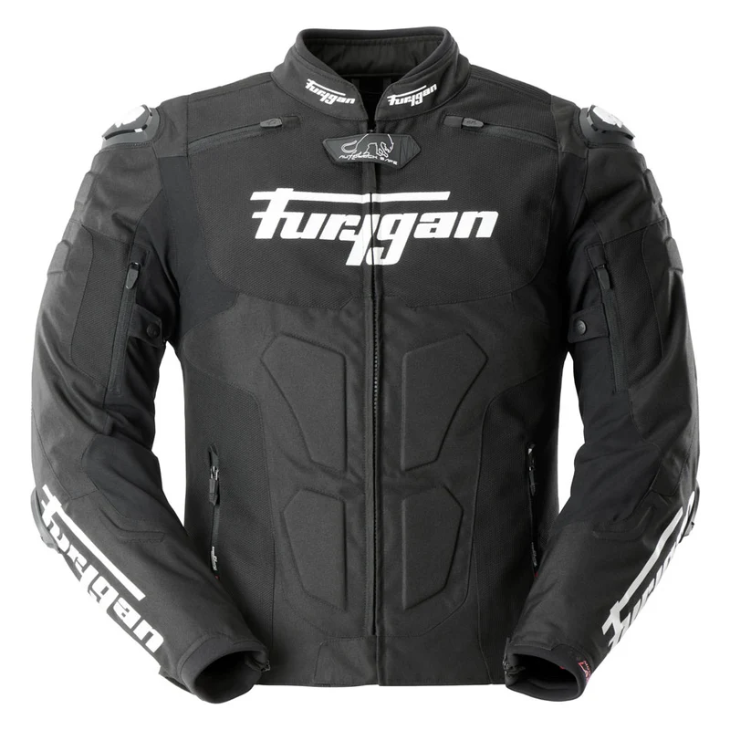 Blouson Moto Homme Furygan TX RAPTOR Noir-Blanc — CE AA