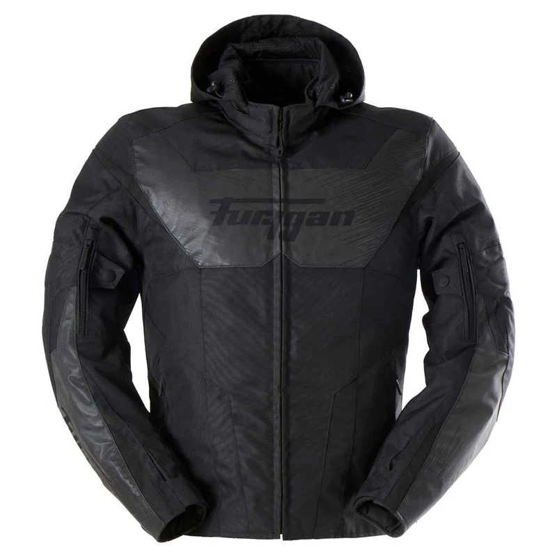 Blouson Moto Homme Furygan SHARD HV Noir-Gris Reflect — CE AA