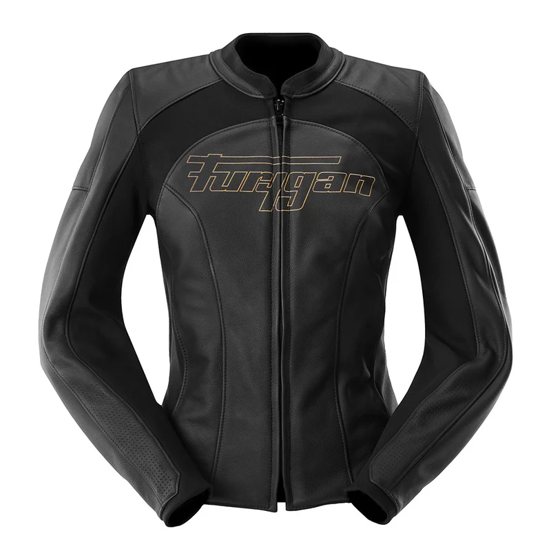 Blouson Moto Sport Femme Furygan ROMY — CE AAA Lady Racing Noir-Or
