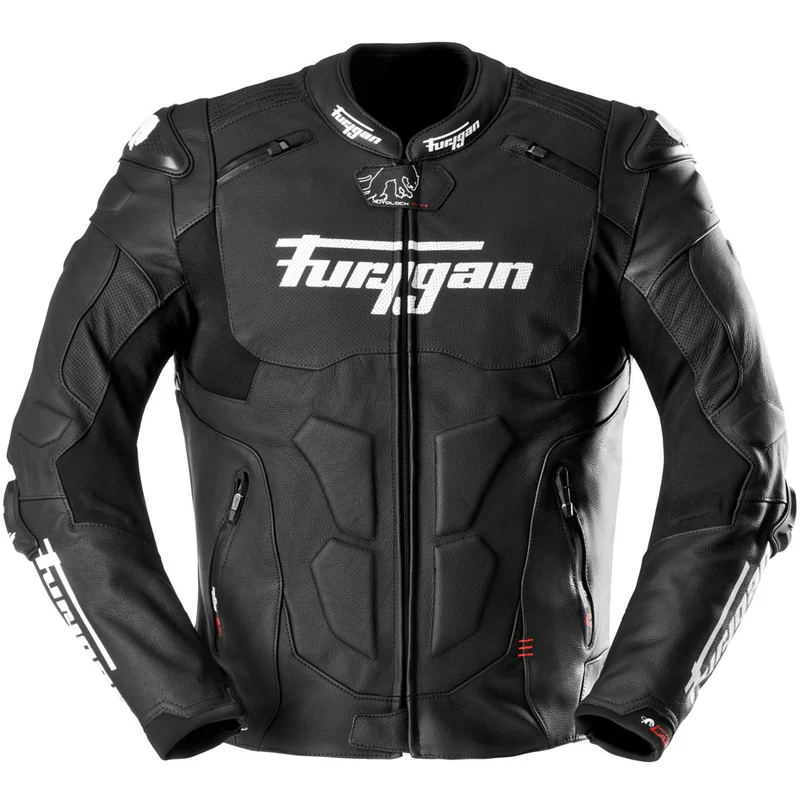 Blouson Moto Sport Furygan RAPTOR EVO 3 — CE AAA Référence Sport Noir-Blanc