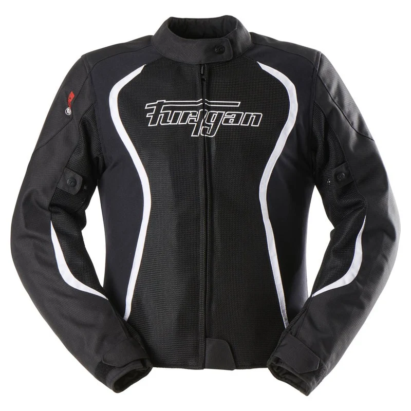 Blouson Moto Femme Furygan ODESSA VENTED 3IN1 Noir-Blanc — CE A