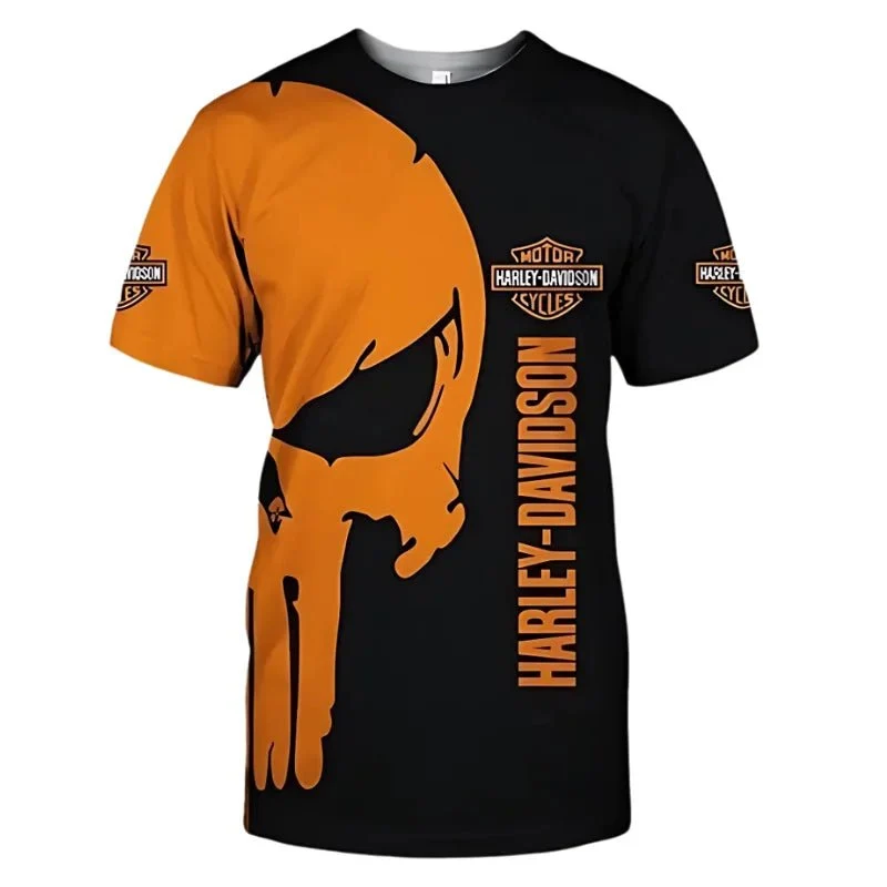 T-Shirt Harley Skull Punisher