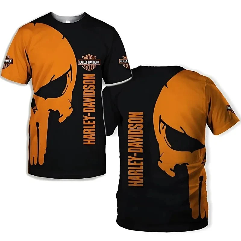 T-Shirt Harley Skull Punisher