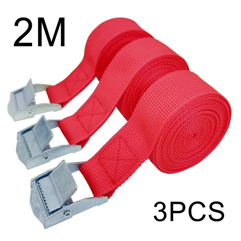 Set de sangles d'arrimage pour moto 3 pièces 2M