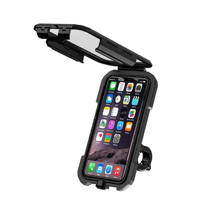 Support de Téléphone Moto Étanche - AquaShield Pro