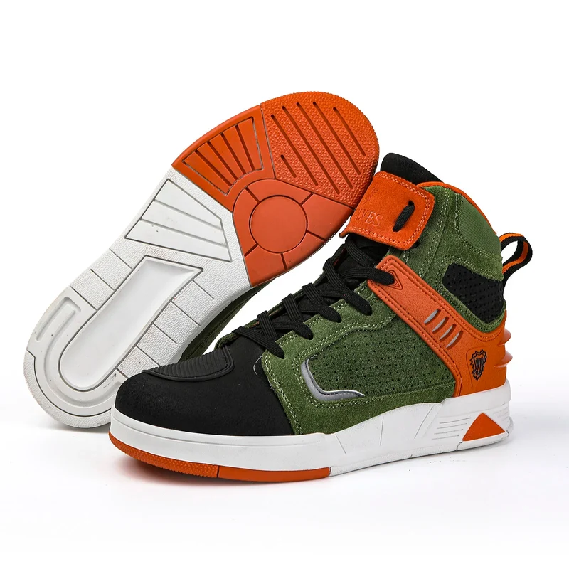 Baskets homme moto - Vert