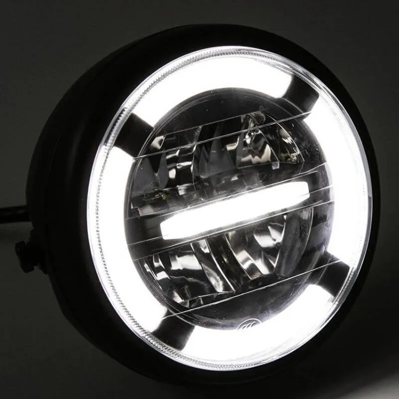 Phare rond de moto led - Jaune ou blanc