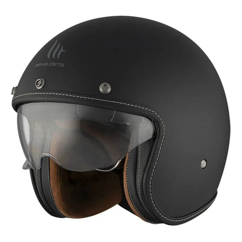 Casque moto jet harley davidson - Noir mat