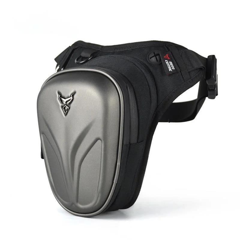 Sacoche de jambe moto -Gris Mat