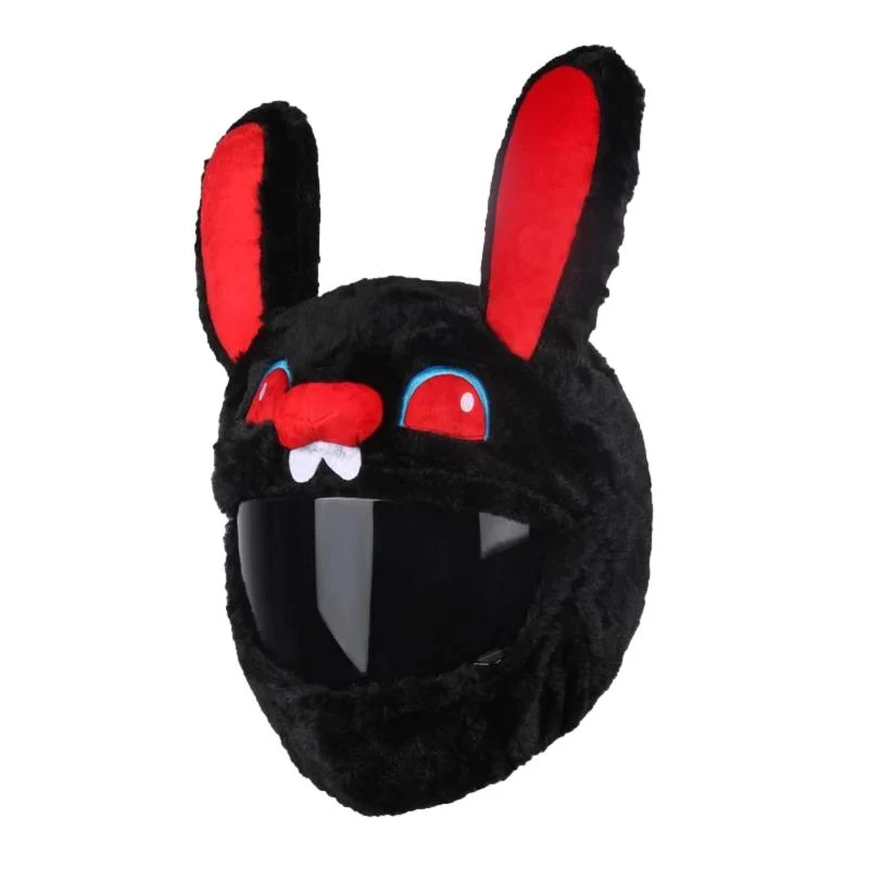 Couvre casque moto -Lapin Cosplay Noir