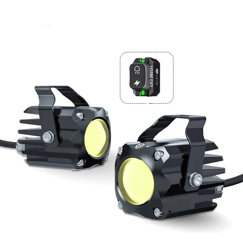 Mini feux additionnels led moto| F150-S (Interrupteur Sans fil)