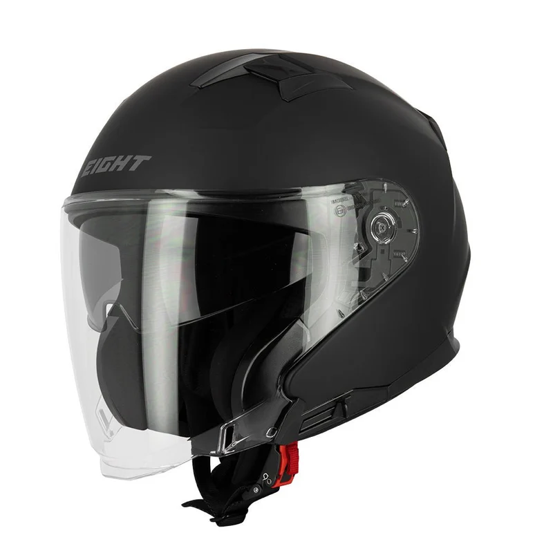 Casque jet Noir mat / Brillant - S771