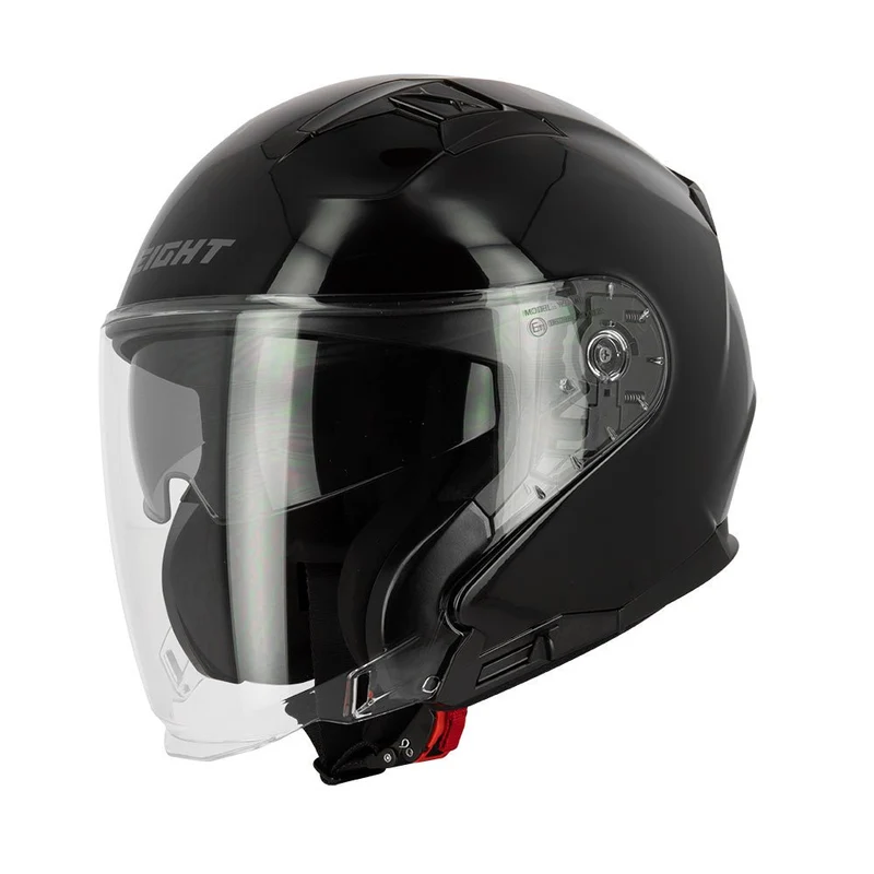Casque jet Noir mat / Brillant - S771