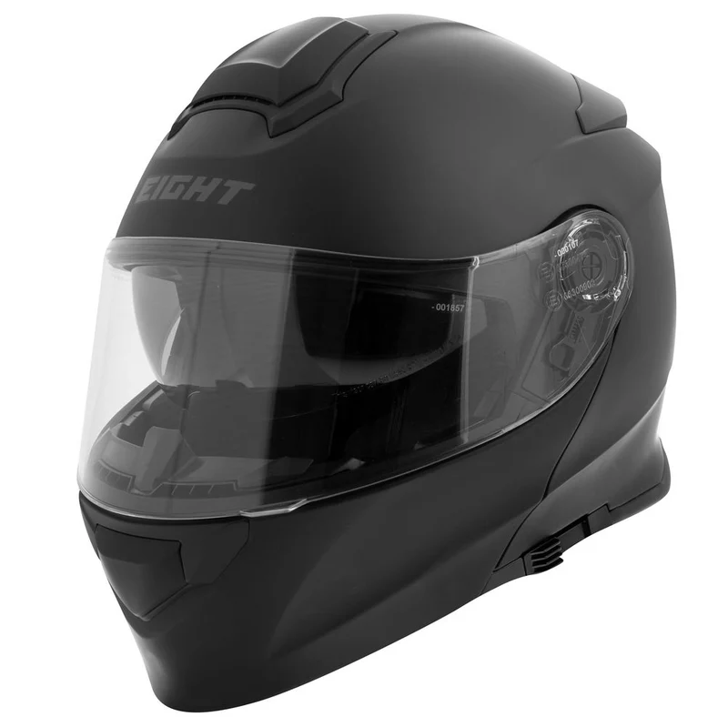 Casque modulable + écran solaire Noir mat | Homologué ECE 22-06