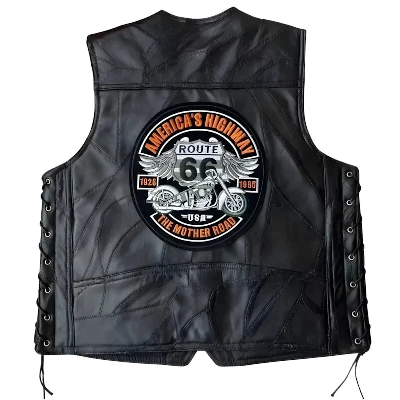 Gilet Biker "Mother Road" : L'Esprit de la Route 66