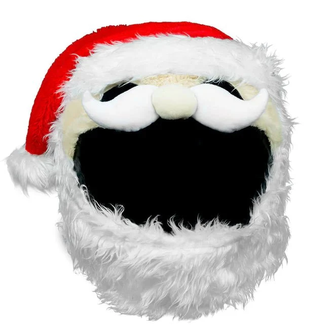 Housse de casque moto pere noel