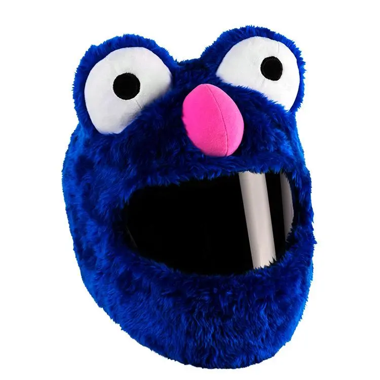 Couvre Casque Moto - Peluche bleu