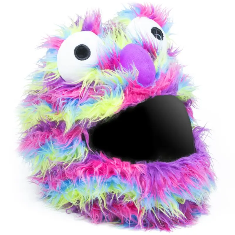 Couvre Casque Moto - Peluche Multicolor