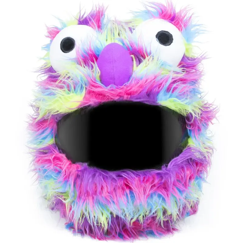 Couvre Casque Moto - Peluche Multicolor