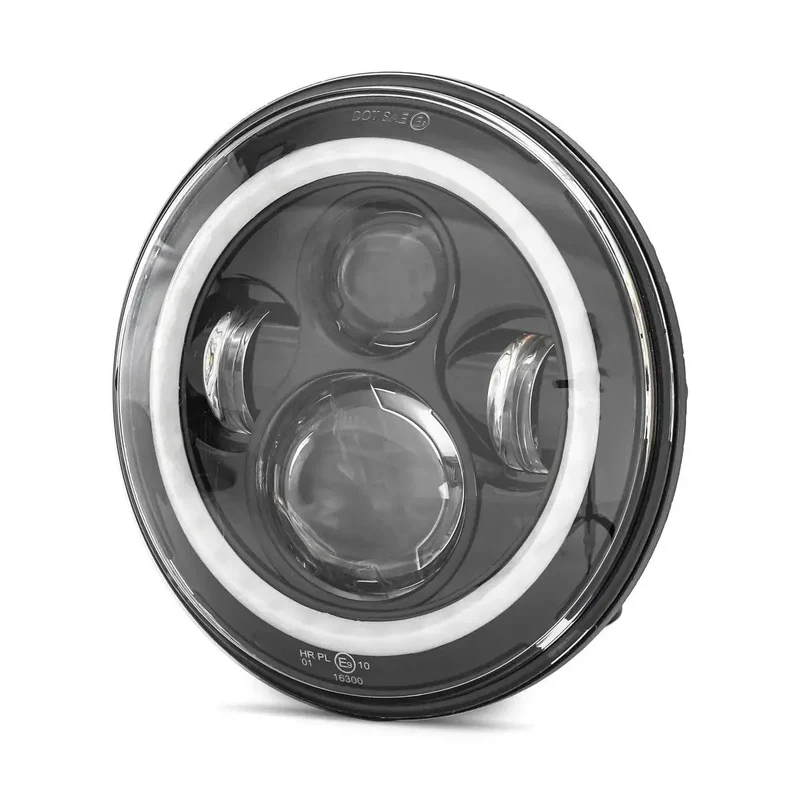 Phare LED noir 7" FS7 pour Harley Davidson Street Glide