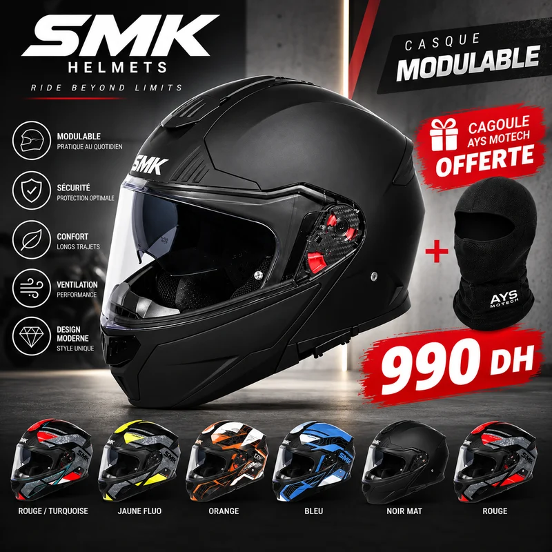 CASQUE SMK MODULABLE