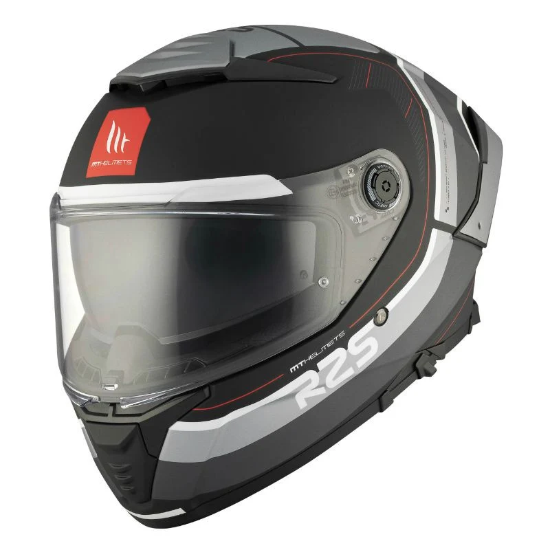 CASQUE INTEGRAL MT THUNDER 4 SV R25 B2 NOIR/GRIS MAT (DOUBLE ECRANS