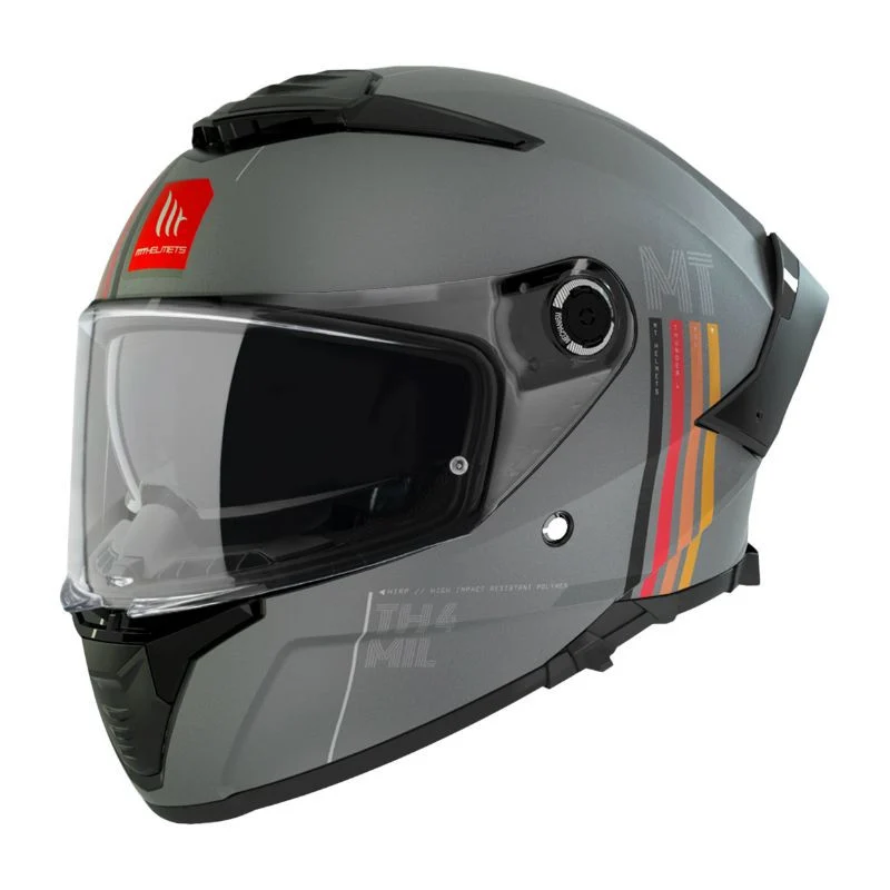 CASQUE INTEGRAL MT THUNDER 4 SV MIL C2 GRIS MAT (DOUBLE ECRANS / PINLOCK READY)