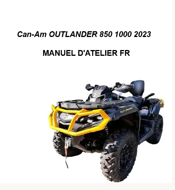 Manuel d'atelier Can-Am Outlander 850 1000 2023 français