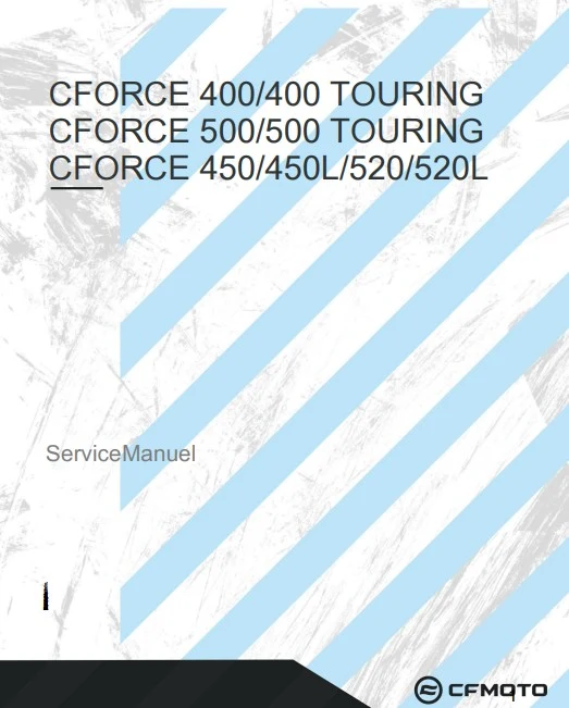 manuel d'atelier CFMoto Cforce 400 500 Touring 2025 2026 français