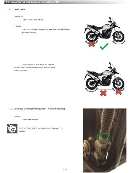 Manuel d'atelier Macbor 125 français