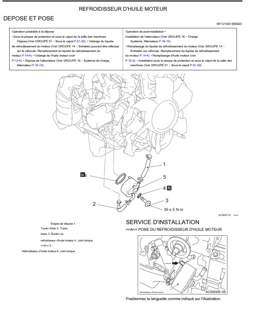 Manuel d'atelier Mitsubishi L200 2011 2015 français