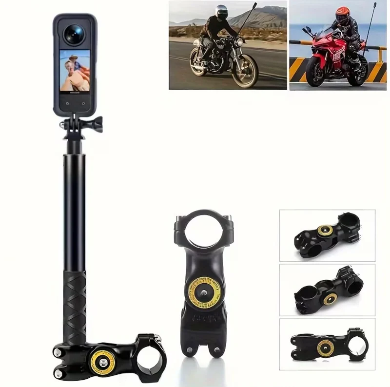 SUPPORT CAMÉRA INSTA360 MOTO – FIXATION MOTO 360°