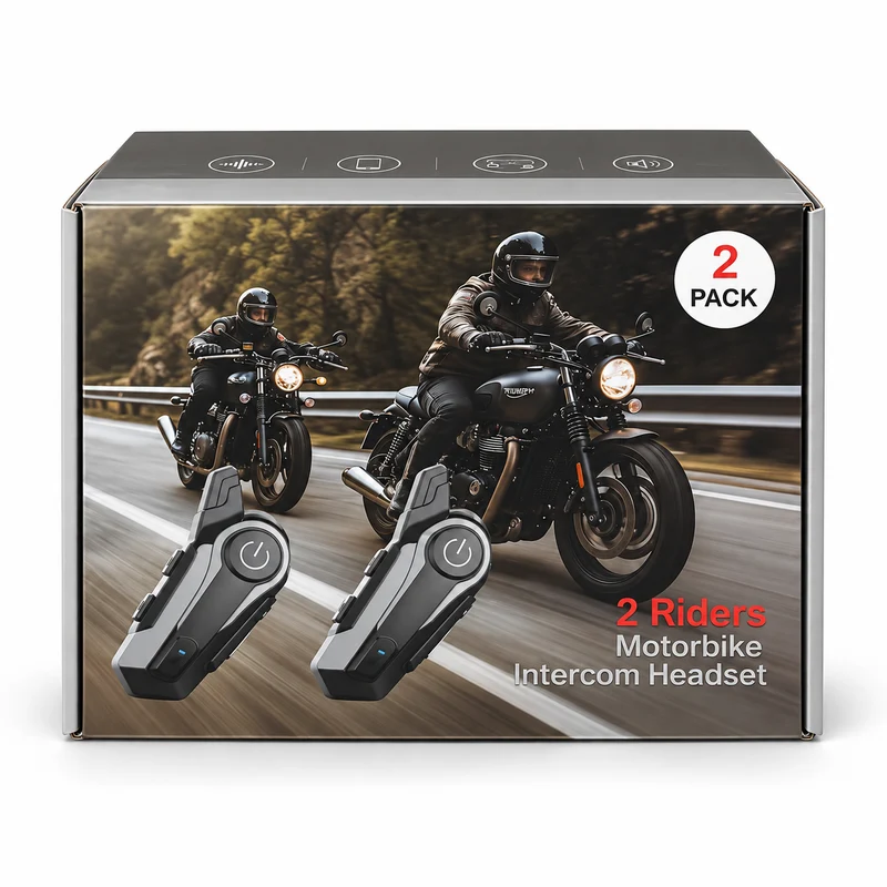 INTERCOM MOTO X1 PLUS BLUETOOTH – PACK DUO (2 UNITÉS)
