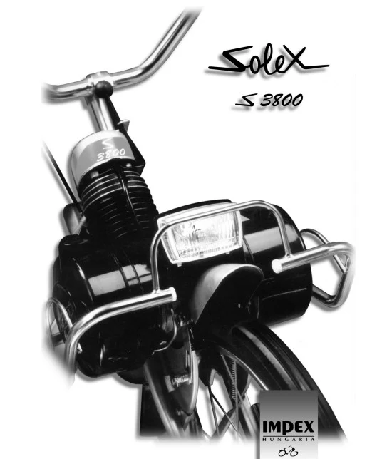 Manuel d'atelier Solex 3800 Impex