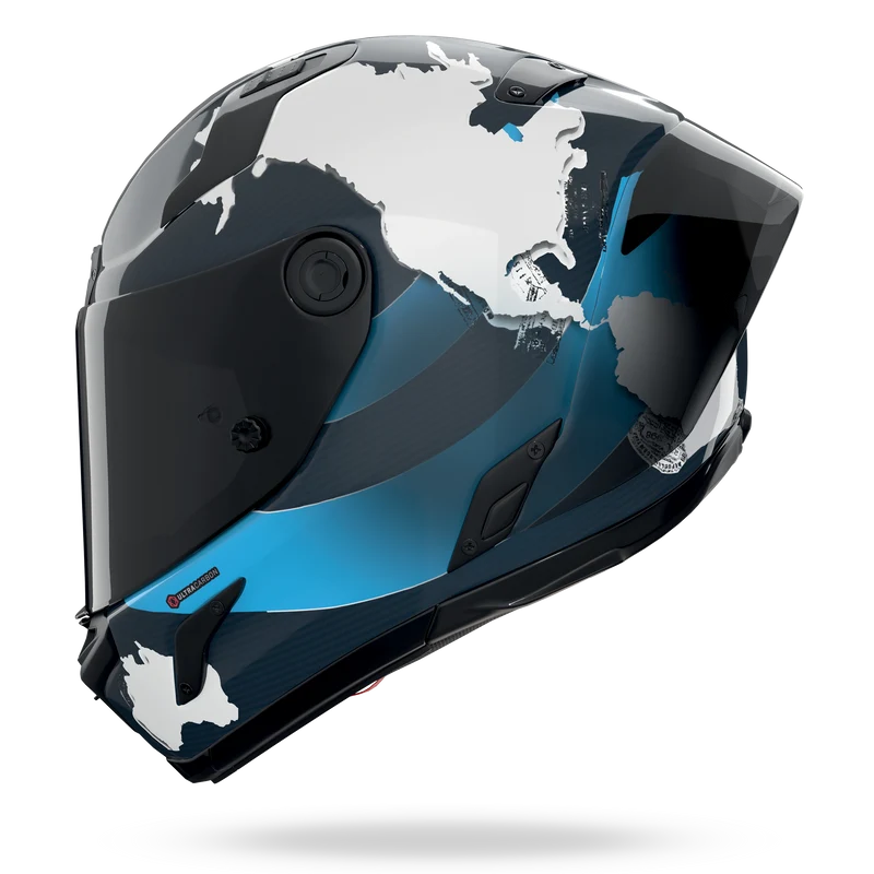 X-804 RS ULTRA CARBON CHECA 30TH ANNIVERSARY SPECIAL EDITION Blu liquido / Bianco