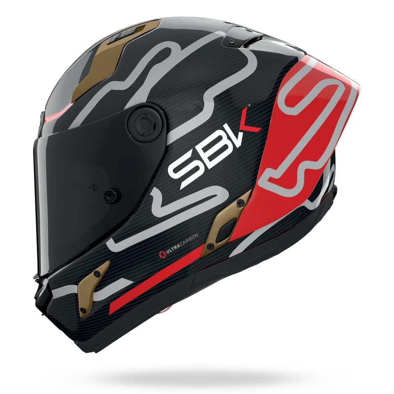 X-804 RS ULTRA CARBON SBK Nero / Rosso / Oro