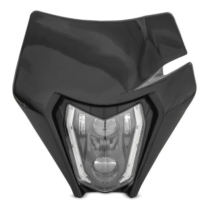 Phare LED moto et plaque Enduro Offroad Universel