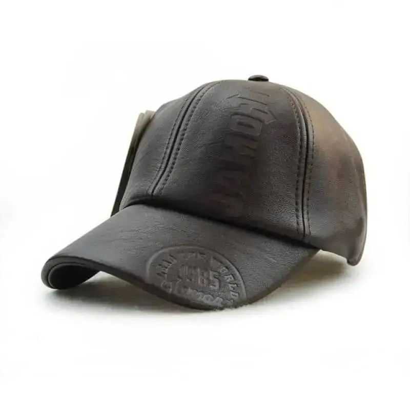 Casquette motard cuir - Vidji